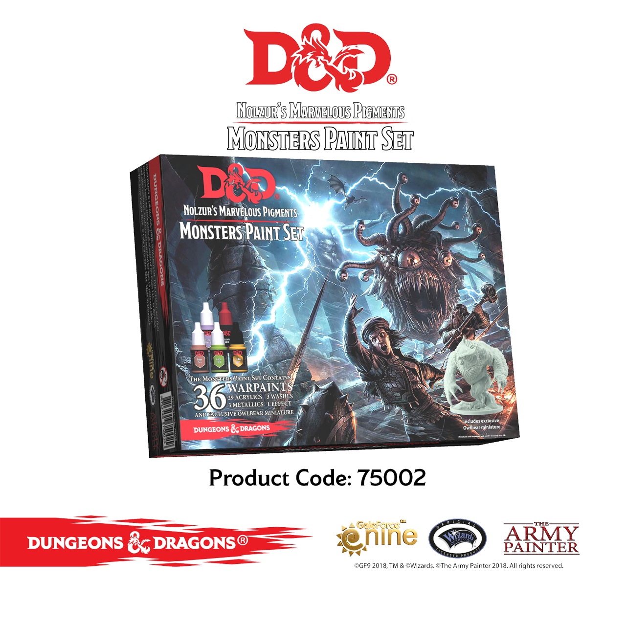 Monsters Paint Set